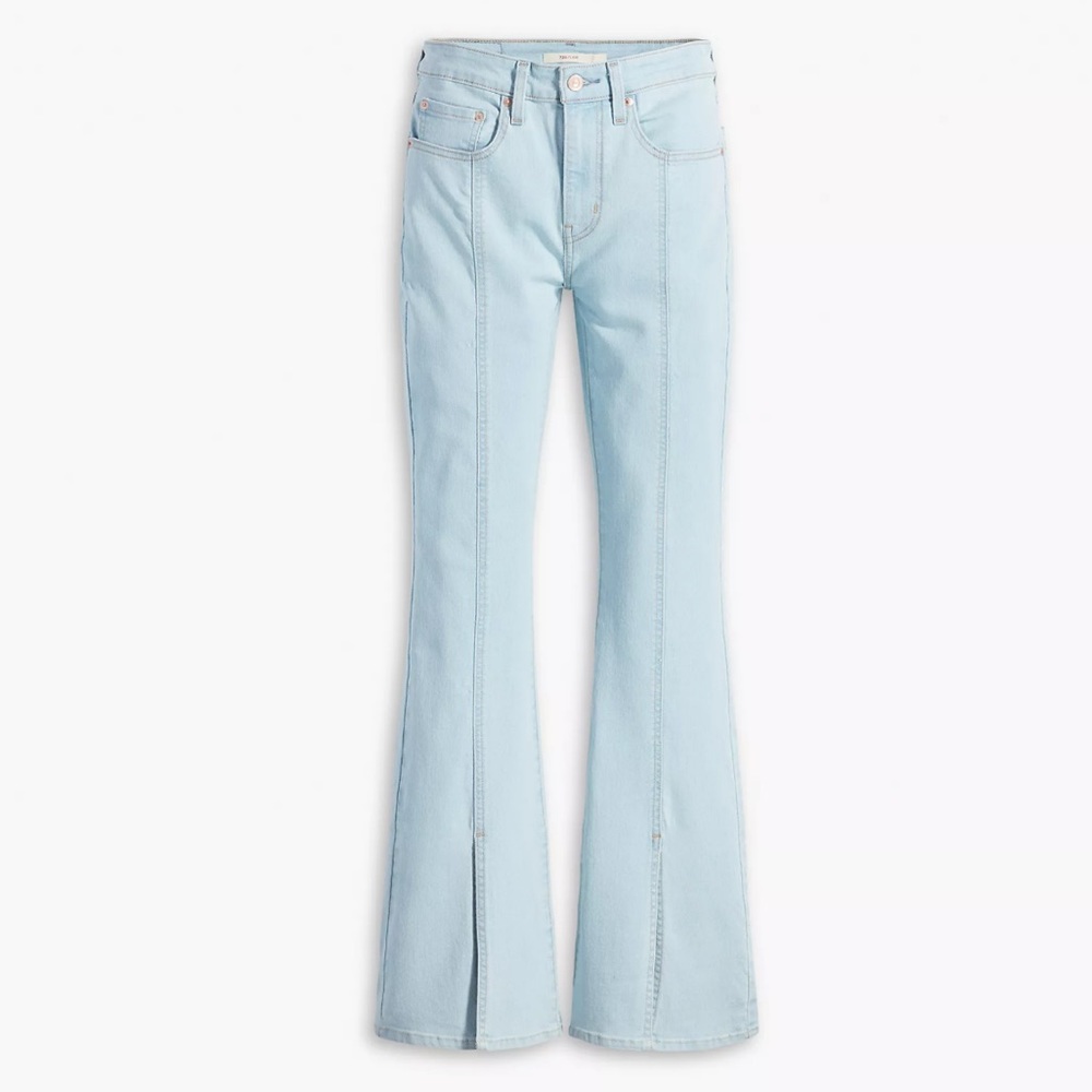 Levi’s 726 High Rise Slit Hem Flare Jean